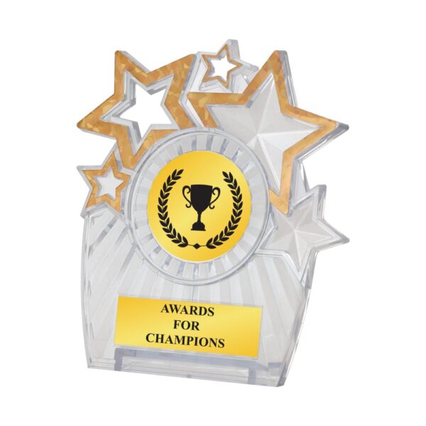 Acrylic Desktop Plaque 18095 Translucent Gold